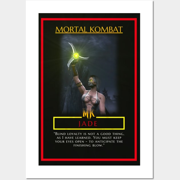 Mortal Kombat - MK Fighters - Jade - Poster - Sticker and More - 1806201 Wall Art by Semenov